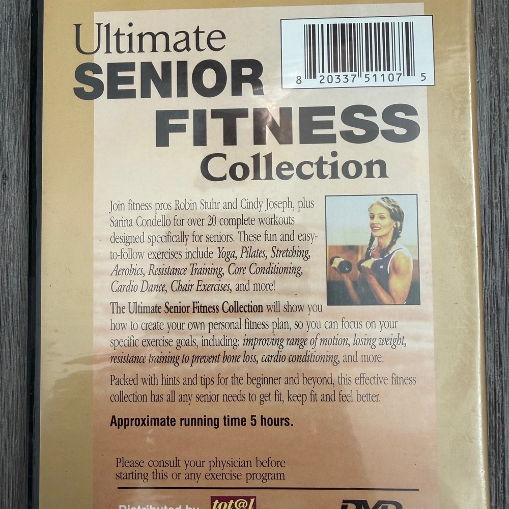 Ultimate Senior Fitness Collection 2 DVD Set Yoga Pilates Aerobics Exercise - Picture 4 of 6